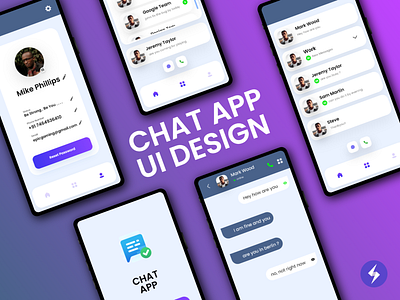 Chat | Messaging App Ui Design adobexd chat chat app dribbble message messenger project ui ui design