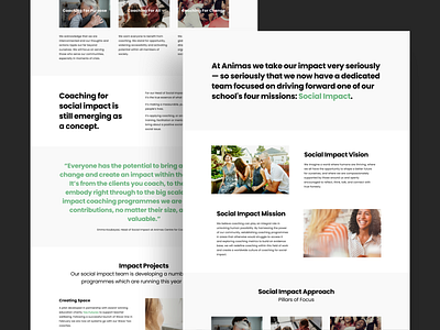 Social Impact | Webpage UI Design art direction digital design ui design