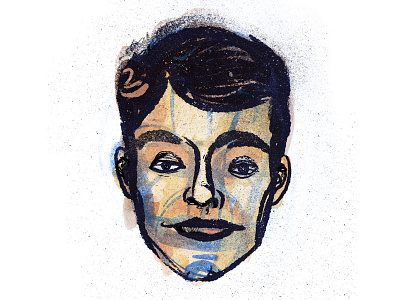 Portrait 02 brush character drawing illustration ink ipad procreate texture