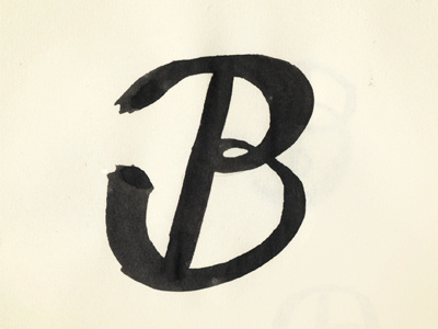 Brush Battle. B b brush ink letter lettering