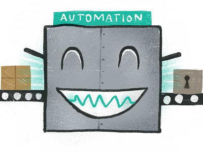 Devops Automation automation devops illustration ipad procreate robot