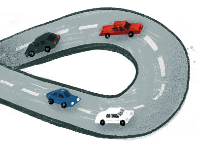 Infinite Traffic cars illustration infinite procreate traffic