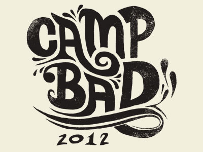 Camp Bad lettering