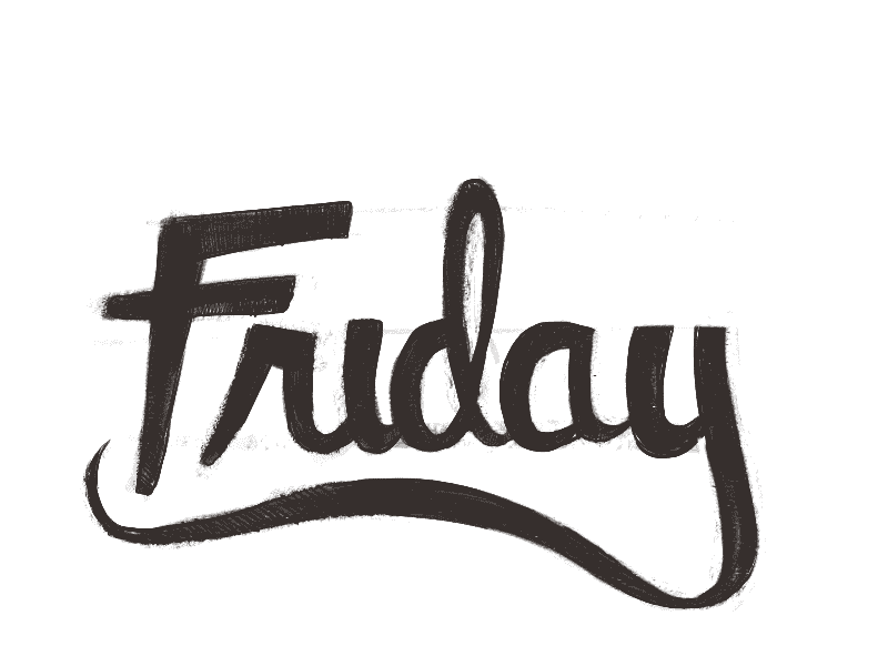 Friday Script gif lettering script type