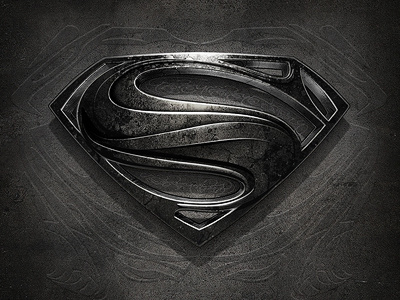 Man of Steel (more depth) 3d design gray superman