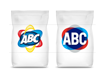 Better legibility & readability in the same size abc branding detergent logotype package design packaging typography