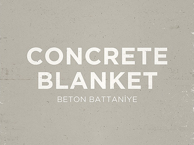 Concrete Blanket design donation earthquake grey poster red turkey typography