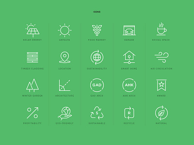 Sustainable Home Icons