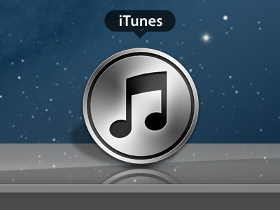 sharp iTunes 11 apple black gray icon itunes metal os x siri