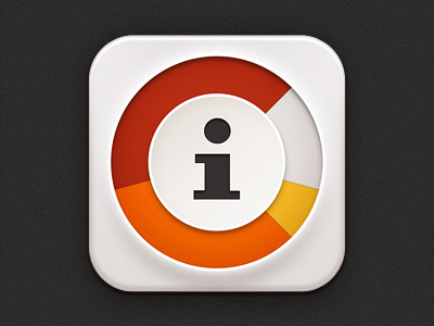Analytics App Icon application bi business intelligence data icon infographic ipad iphone ui