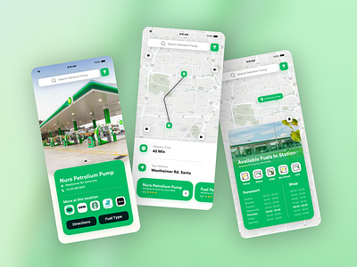 Fuel & Gas Delivery App UI Concept