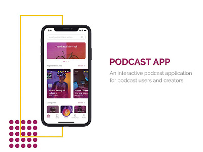 Podcast App UI design