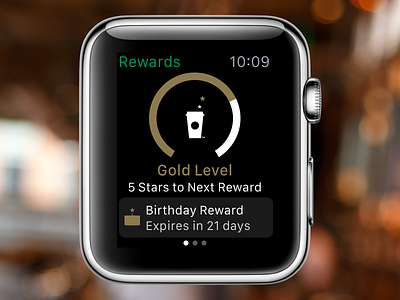 Starbucks Rewards on Apple Watch