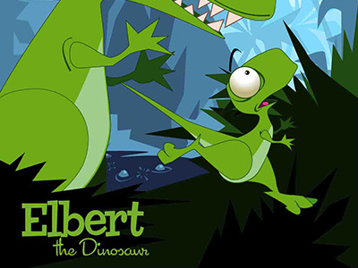 Roar! Roar! Dinosaur! childrens book dinosaur elbert the dinosaur ibook illustration