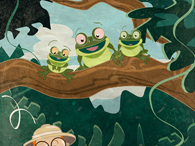 The Adventures of William: Out for the Count adobe illustrator childrens book ebook frog ibook illustration