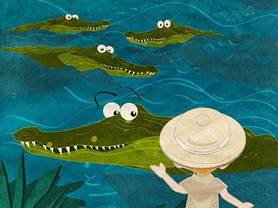 The Adventures of William: Out for the Count adobe illustrator childrens book crocodile ebook ibook illustration