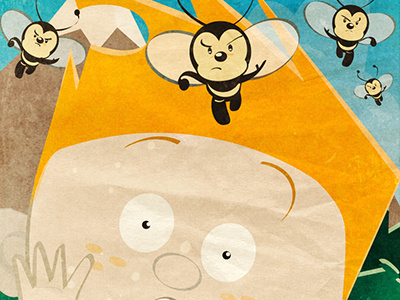 The Adventures of William: Out for the Count adobe illustrator bee childrens book ebook ibook illustration