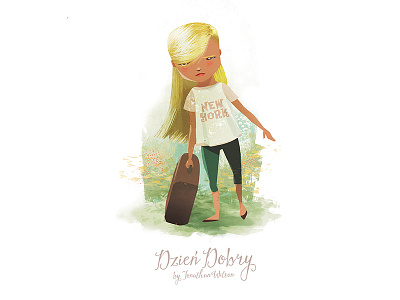 Dzień Dobry Character Design character design childrens book concept art digital art girl illo illustration