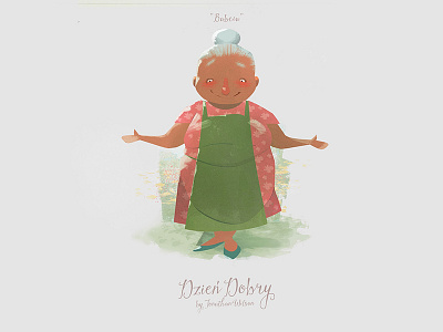 Character Design: Babcia | Dzień Dobry babcia childrens book digital art illustration kids book picture book poland