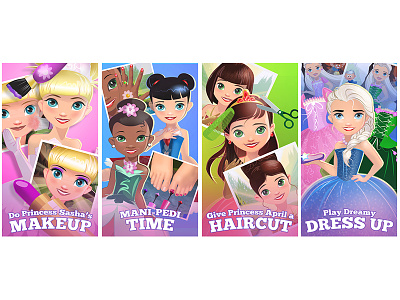 Enchanted Fairy Princess Salon & Spa Promos concept art educational games game development gamedev mobile app production art