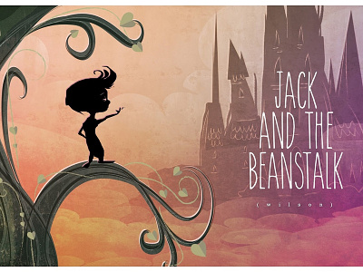 Jack and the Beanstalk adobe illustrator children childrens book digital art ebook ibook illustration kids photoshop production art