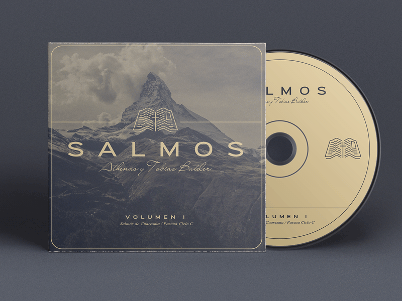 Salmos Vol.01 album athenas catholic church graphic design icon music packaging print psalms tobias buteler worship