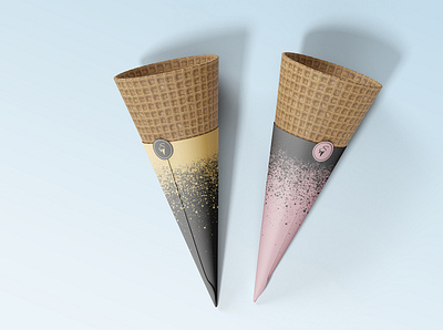 Ice cream branding branding design logo package design vector