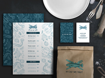 Seafood restaurant - logodesign and branding