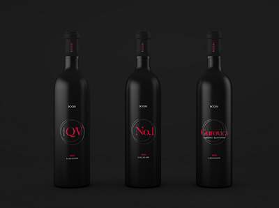 Wine label design branding design minimal package design