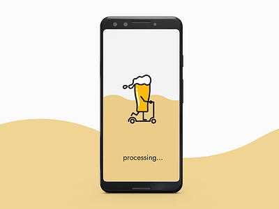Daily UI Challenge - DAY011 animation beer design roller scooter vector