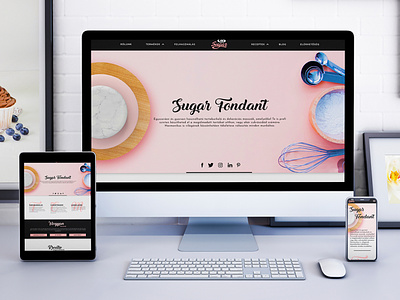 Webdesign branding confectionery design fondant sugar sweet ui webdesig
