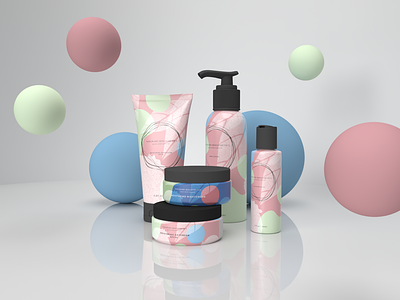 Cosmetics - package design branding cosmetics design package design vector