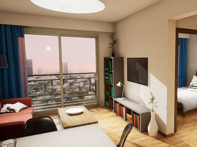 One-bedroom Apartament | visualization #01 architectural visualization architecture archvis interior architecture unreal engine 4