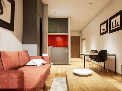 Studio Apartament | visualization #06 architectural visualization architecture archvis interior architecture unreal engine 4
