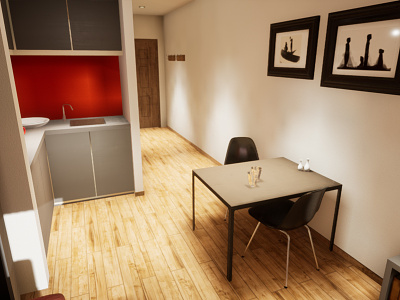 Studio Apartament | visualization #10 architectural visualization architecture archvis interior architecture unreal engine 4