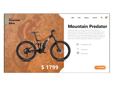 Mountain-bike art branding design illustration illustrator logo minimal ui ux vector web website