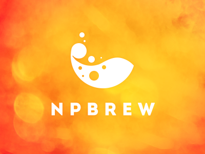 Logo NPBrew branding design logo logotype npbrew orange