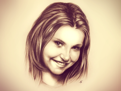 Julia portrait a3 art drawing girl image painting pencil picture portrait