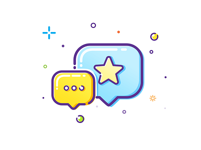 Dialog icon dialog icon illustration mbe star vector