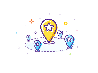 Location icon icon illustration line location mbe place position vector