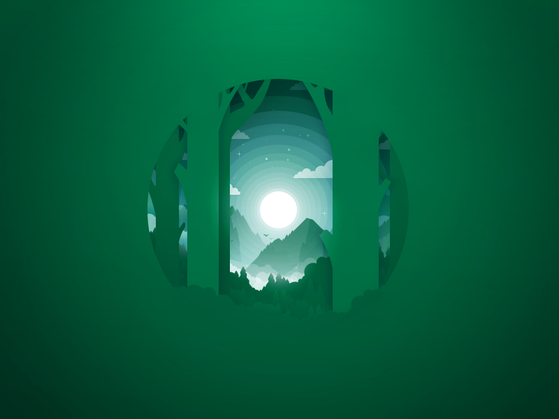Forest landscape appeasement prokopenko proart nature landscape clouds green fog mountain tree forest