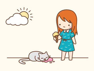 Summer Days cute illustration summer vector