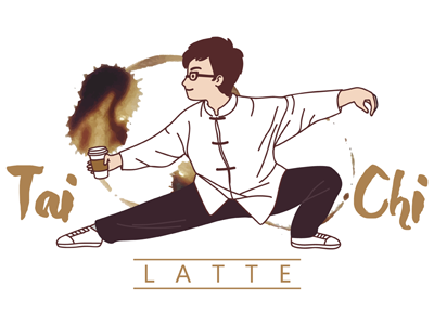 Tai Chi Latte illustration vector