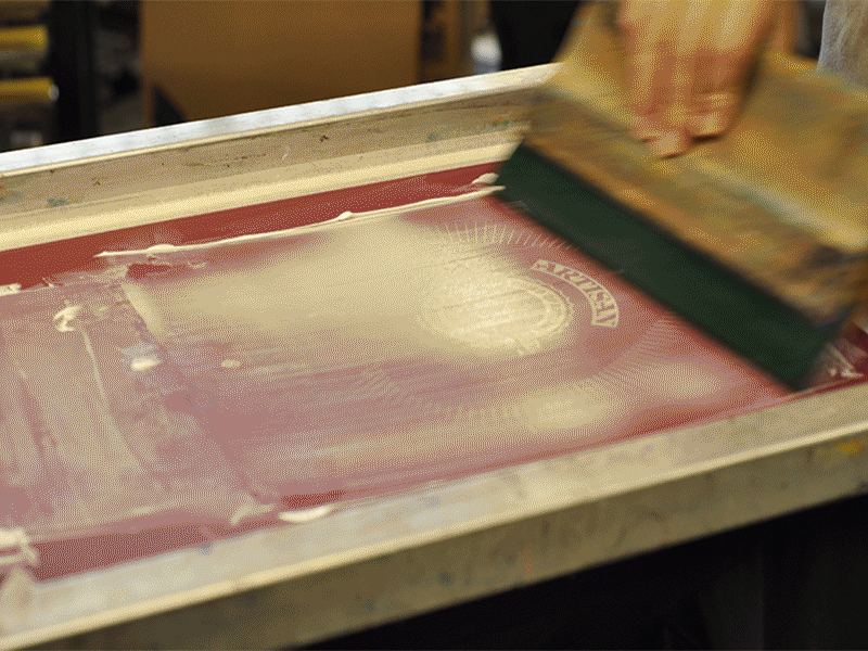 Artisan Process (GIF) artisan foil gif gold process screenprint spade starburst theory11