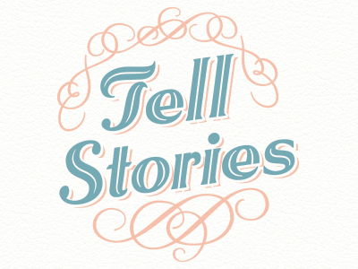 Tell Stories coasters screen print