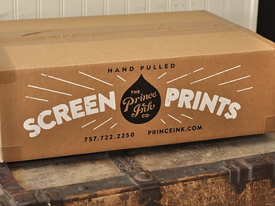 PICO boxes 1940s box packaging screen print