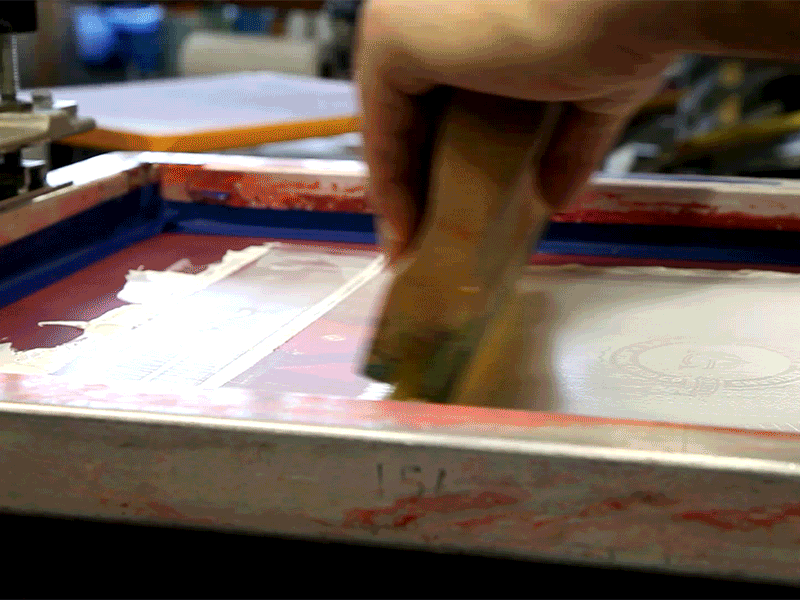 Artisan Tees foil gold process screen print spade theory11
