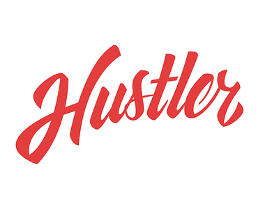 Hustler WIP hustler lettering wip