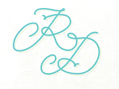 Girlfriend's watermark d hand drawn initials lettering r watermark