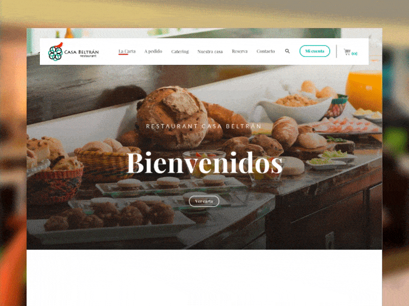 Restaurant of Hotel UI food restaurant ui web